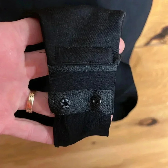 Black Womens bodysuit spandex stretchy snap‎ crotch adjustable straps flattering - Picture 5 of 9